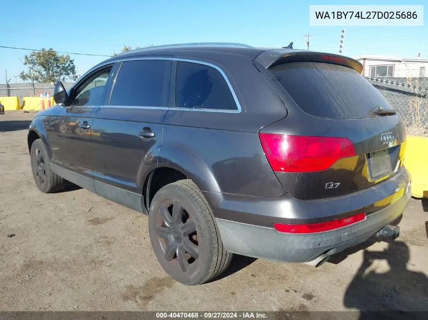 WA1BY74L27D025686 2007 Audi Q7 3.6 Premium