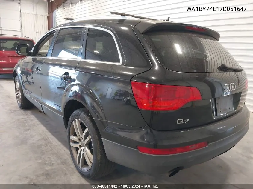 WA1BY74L17D051647 2007 Audi Q7 3.6 Premium