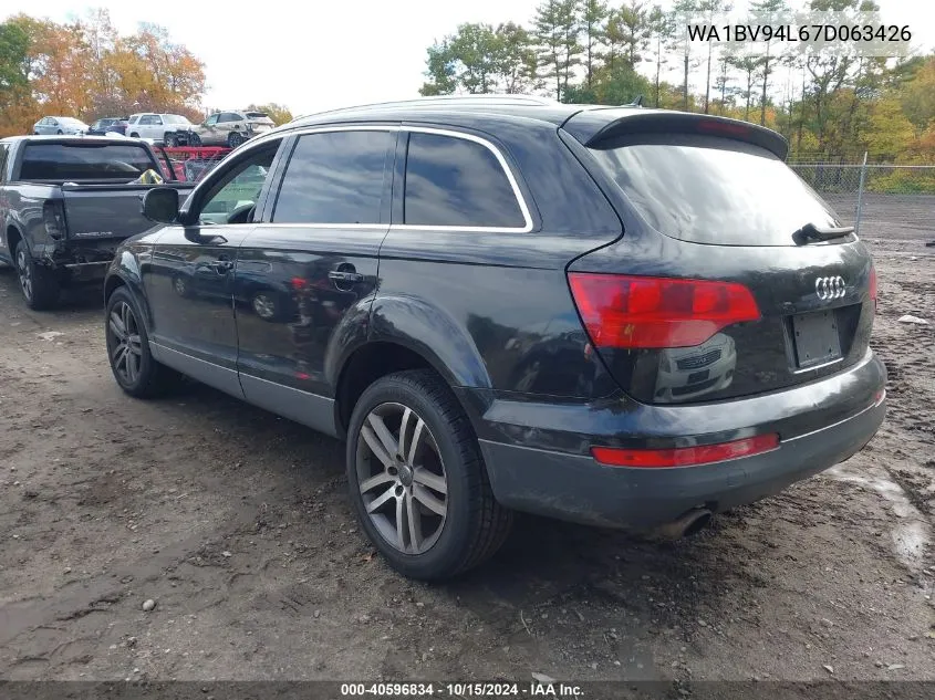 2007 Audi Q7 4.2 Premium VIN: WA1BV94L67D063426 Lot: 40596834