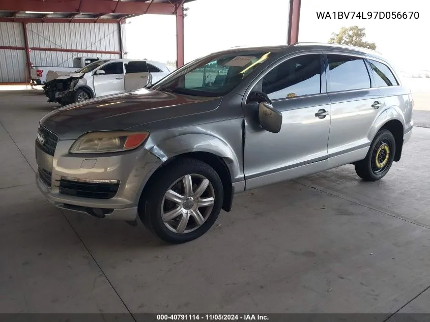 2007 Audi Q7 4.2 Premium VIN: WA1BV74L97D056670 Lot: 40791114