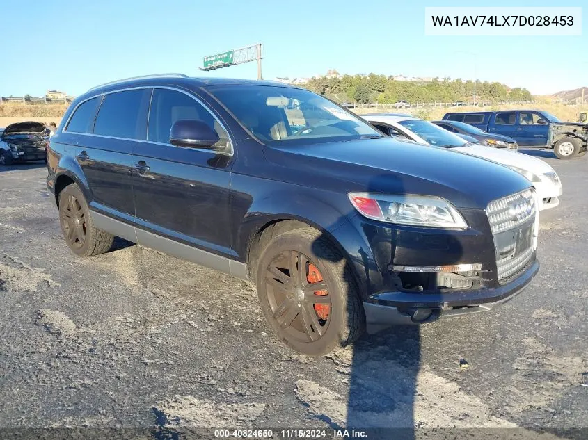 2007 Audi Q7 4.2 VIN: WA1AV74LX7D028453 Lot: 40824650