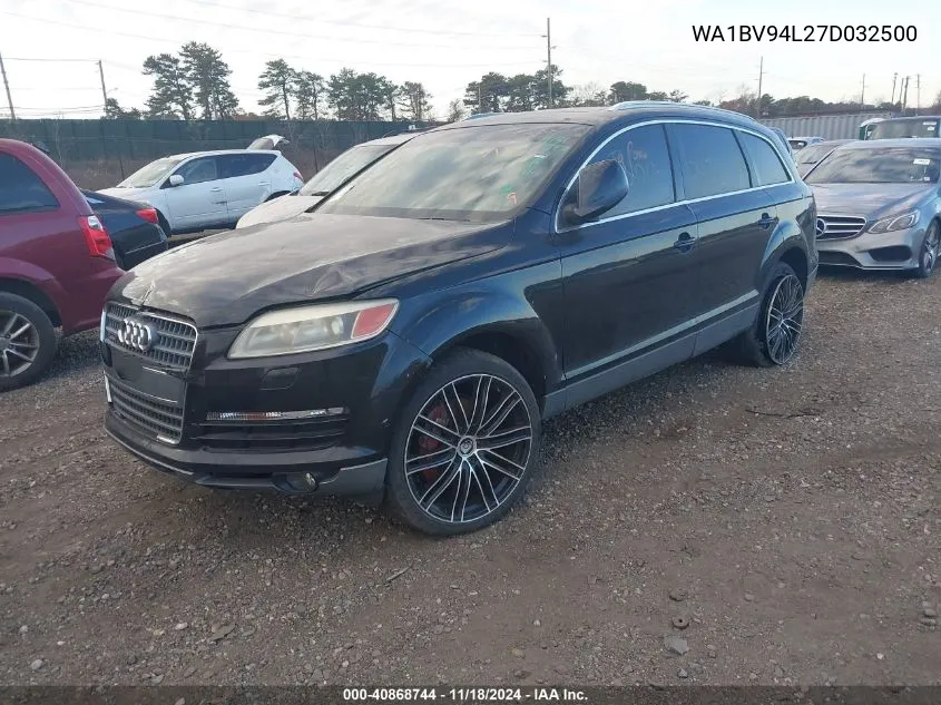 2007 Audi Q7 4.2 Premium VIN: WA1BV94L27D032500 Lot: 40868744