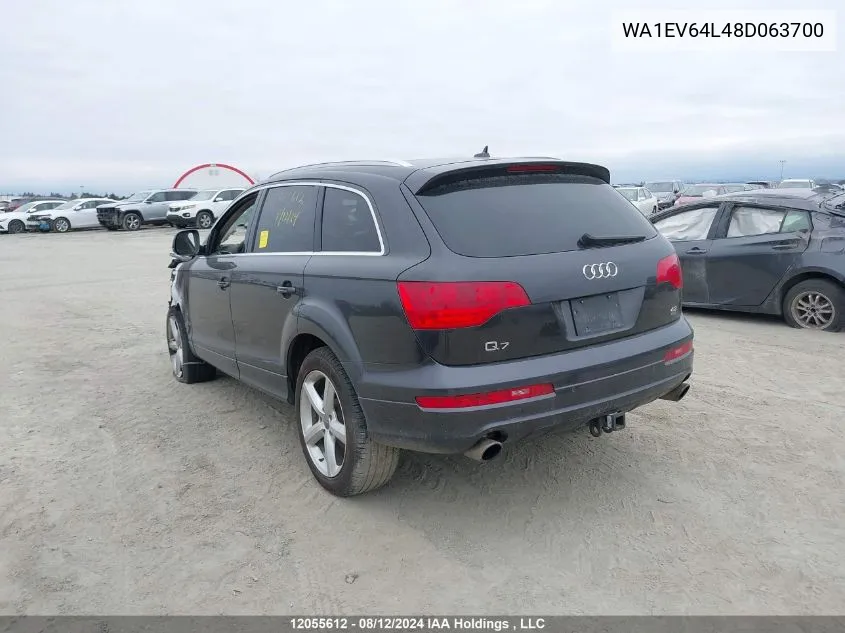 WA1EV64L48D063700 2008 Audi Q7 4.2 Quattro S-Line