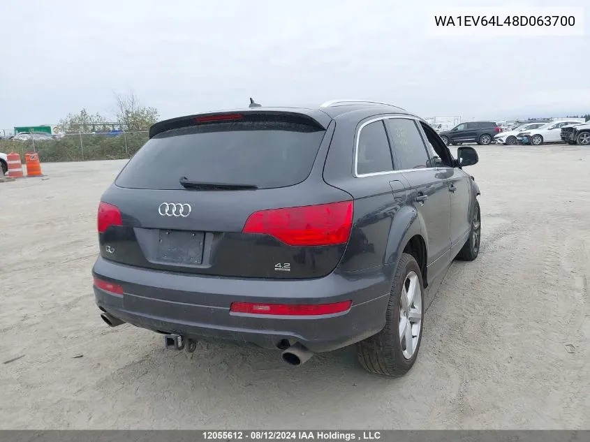 WA1EV64L48D063700 2008 Audi Q7 4.2 Quattro S-Line