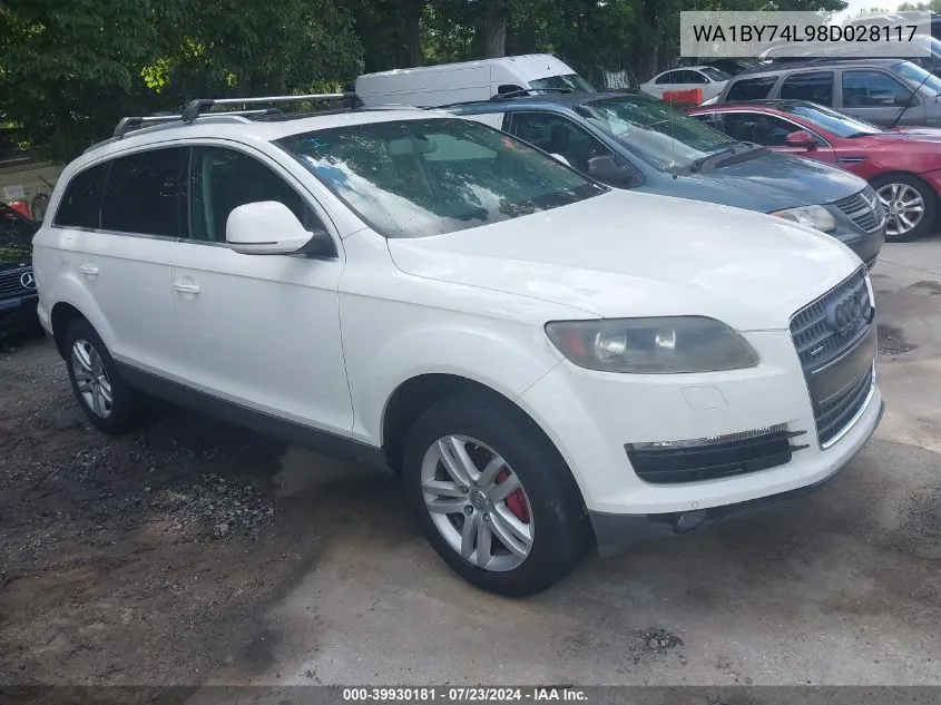 WA1BY74L98D028117 2008 Audi Q7 3.6 Premium