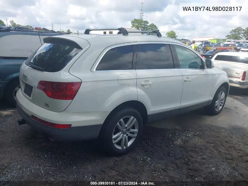 WA1BY74L98D028117 2008 Audi Q7 3.6 Premium