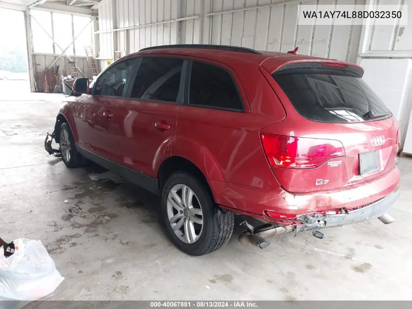 WA1AY74L88D032350 2008 Audi Q7 3.6