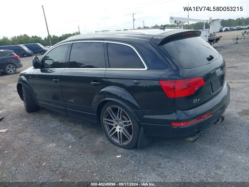 2008 Audi Q7 4.2 Premium VIN: WA1EV74L58D053215 Lot: 40249896