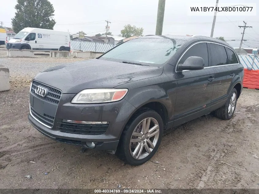 2008 Audi Q7 3.6 Premium VIN: WA1BY74LX8D010077 Lot: 40334769