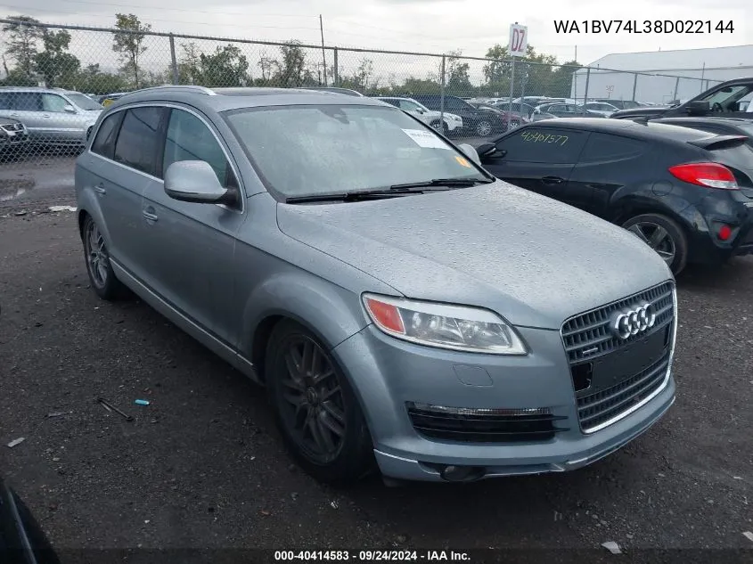 WA1BV74L38D022144 2008 Audi Q7 4.2 Premium