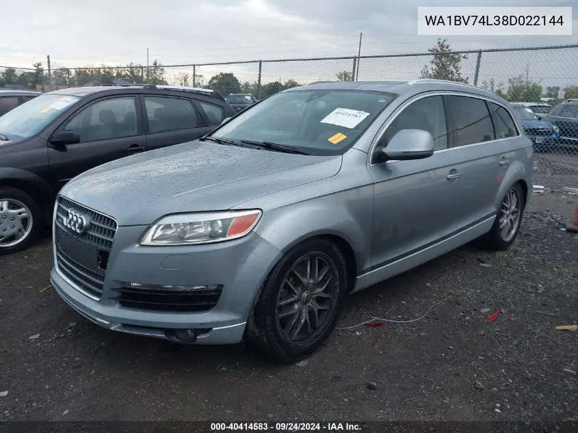 WA1BV74L38D022144 2008 Audi Q7 4.2 Premium