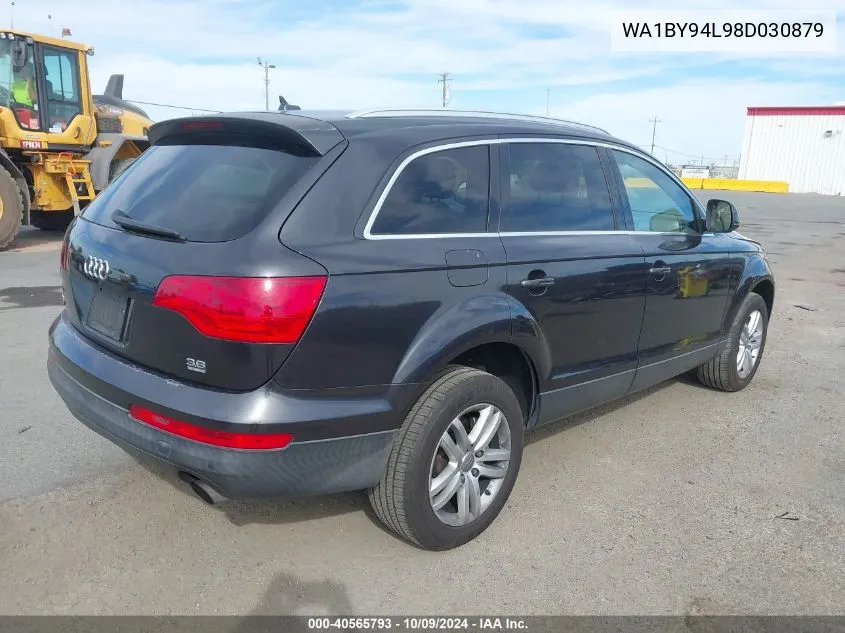 2008 Audi Q7 3.6 Premium VIN: WA1BY94L98D030879 Lot: 40565793