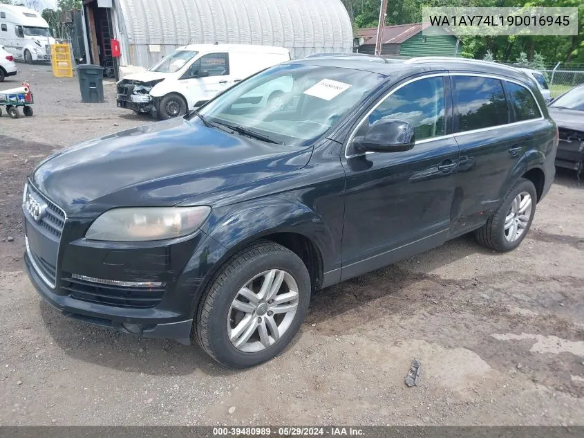 WA1AY74L19D016945 2009 Audi Q7 3.6 5 Passenger/3.6 Premium