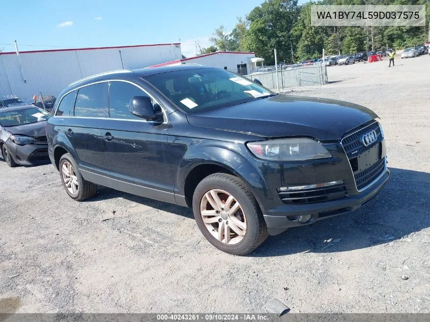 2009 Audi Q7 3.6 Premium VIN: WA1BY74L59D037575 Lot: 40243261