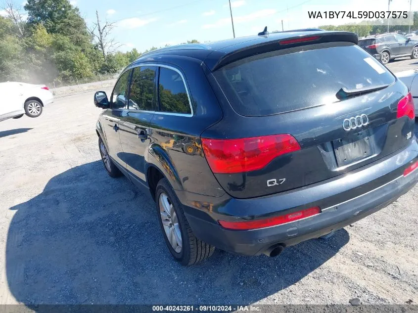 2009 Audi Q7 3.6 Premium VIN: WA1BY74L59D037575 Lot: 40243261