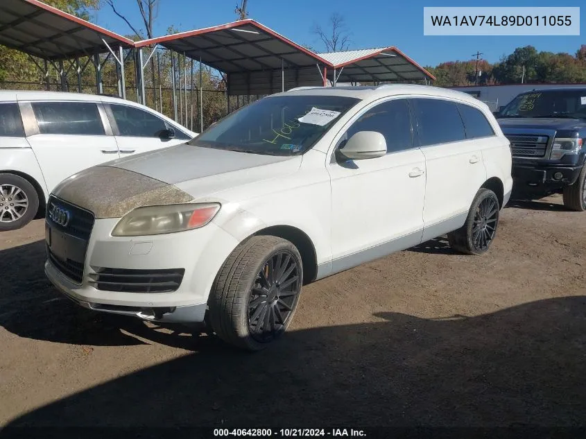 2009 Audi Q7 Prestige VIN: WA1AV74L89D011055 Lot: 40642800