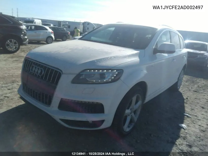 2010 Audi Q7 VIN: WA1JYCFE2AD002497 Lot: 12134941