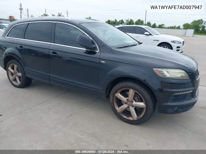 WA1WYAFE7AD007947 2010 Audi Q7 3.6 Premium