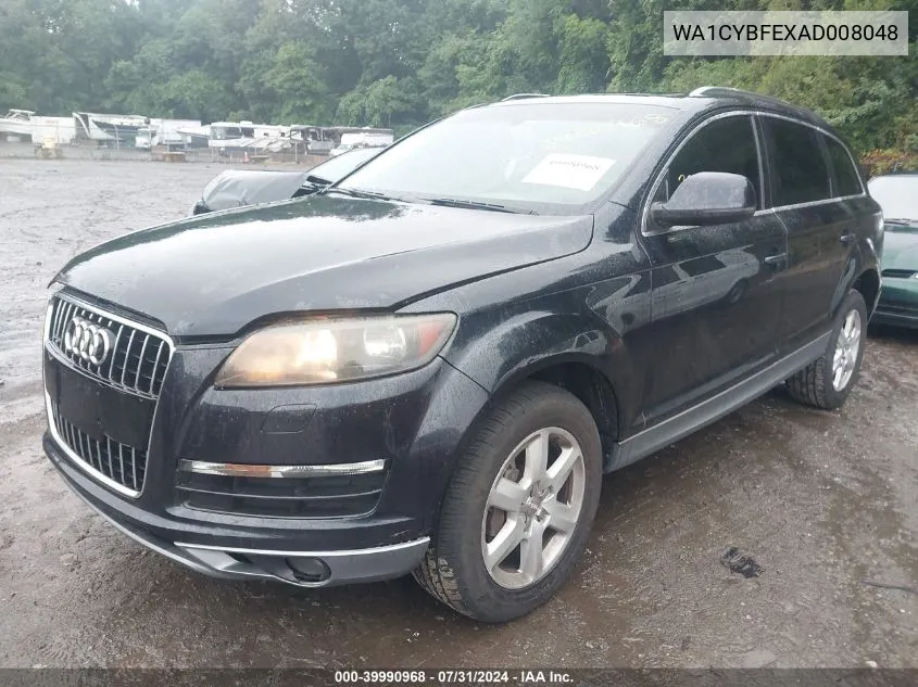 WA1CYBFEXAD008048 2010 Audi Q7 3.6 Premium