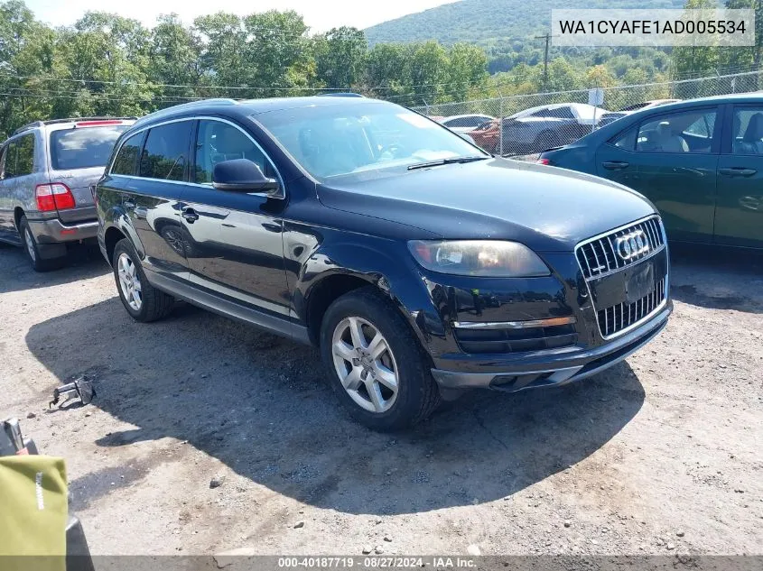 2010 Audi Q7 3.6 Premium VIN: WA1CYAFE1AD005534 Lot: 40187719