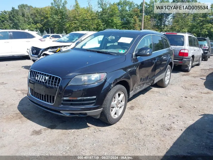 2010 Audi Q7 3.6 Premium VIN: WA1CYAFE1AD005534 Lot: 40187719