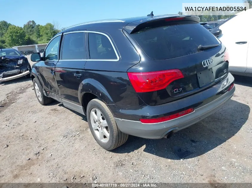 2010 Audi Q7 3.6 Premium VIN: WA1CYAFE1AD005534 Lot: 40187719