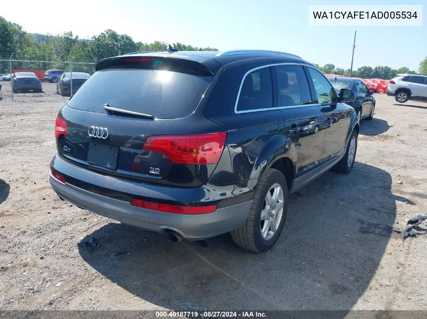 2010 Audi Q7 3.6 Premium VIN: WA1CYAFE1AD005534 Lot: 40187719