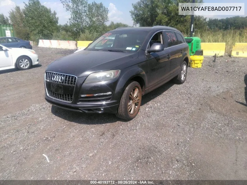 2010 Audi Q7 3.6 Premium VIN: WA1CYAFE8AD007717 Lot: 40193772