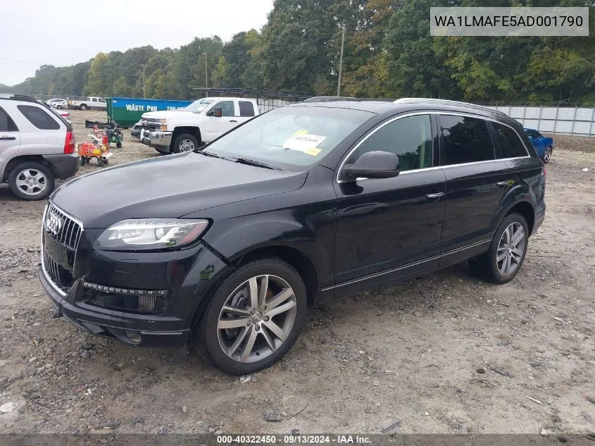 2010 Audi Q7 3.0 Tdi Premium VIN: WA1LMAFE5AD001790 Lot: 40322450