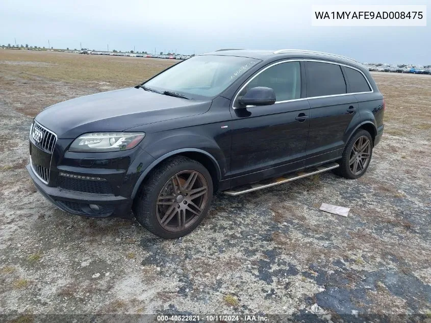 2010 Audi Q7 3.6 Premium VIN: WA1MYAFE9AD008475 Lot: 40522821