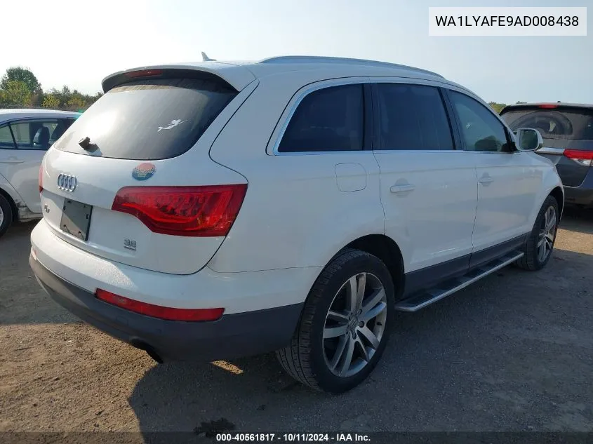 2010 Audi Q7 3.6 Premium VIN: WA1LYAFE9AD008438 Lot: 40561817