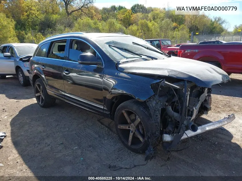 2010 Audi Q7 3.0 Tdi Premium VIN: WA1VMAFE0AD000779 Lot: 40585225