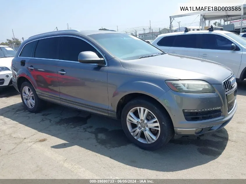 WA1LMAFE1BD003585 2011 Audi Q7 3.0 Tdi Premium