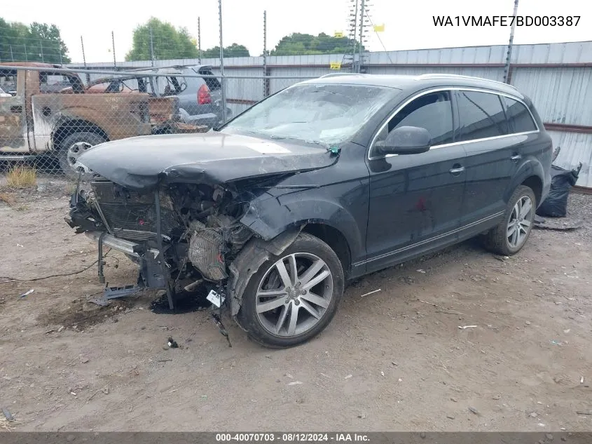 WA1VMAFE7BD003387 2011 Audi Q7 3.0 Tdi Premium