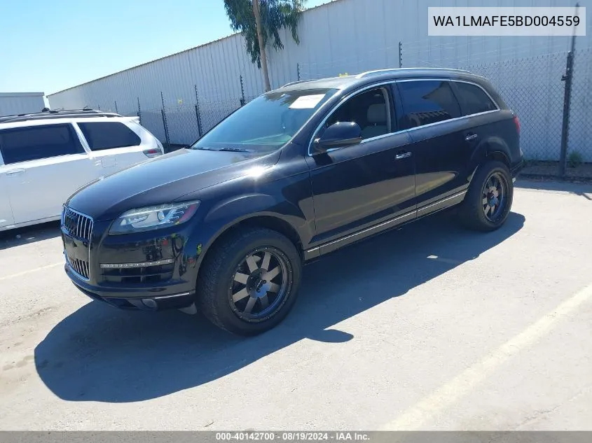 2011 Audi Q7 3.0 Tdi Premium VIN: WA1LMAFE5BD004559 Lot: 40142700