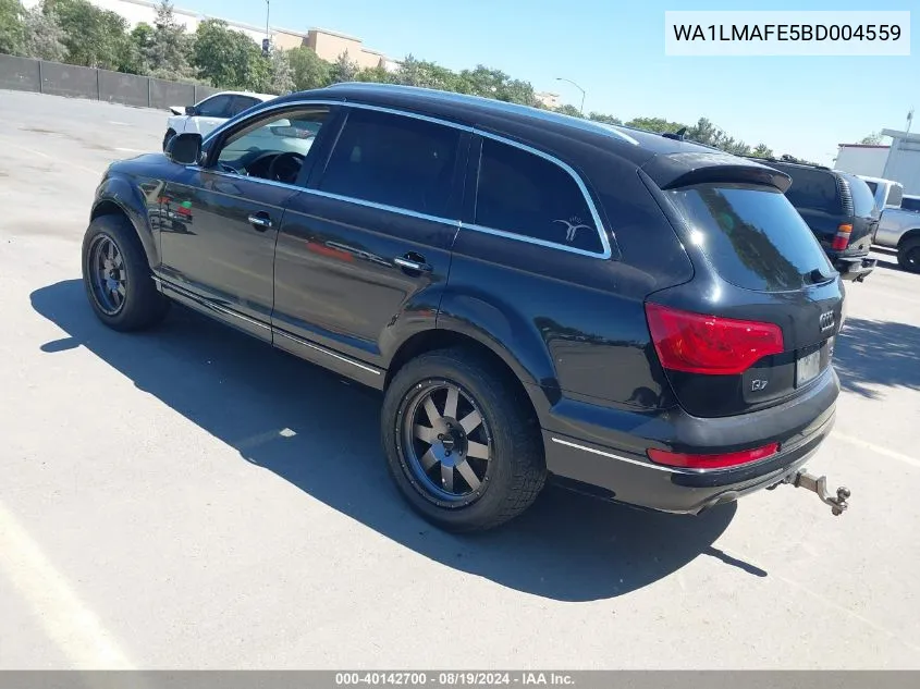 2011 Audi Q7 3.0 Tdi Premium VIN: WA1LMAFE5BD004559 Lot: 40142700