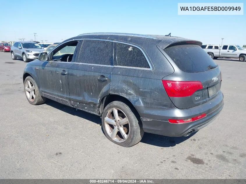 WA1DGAFE5BD009949 2011 Audi Q7 3.0T S Line Prestige