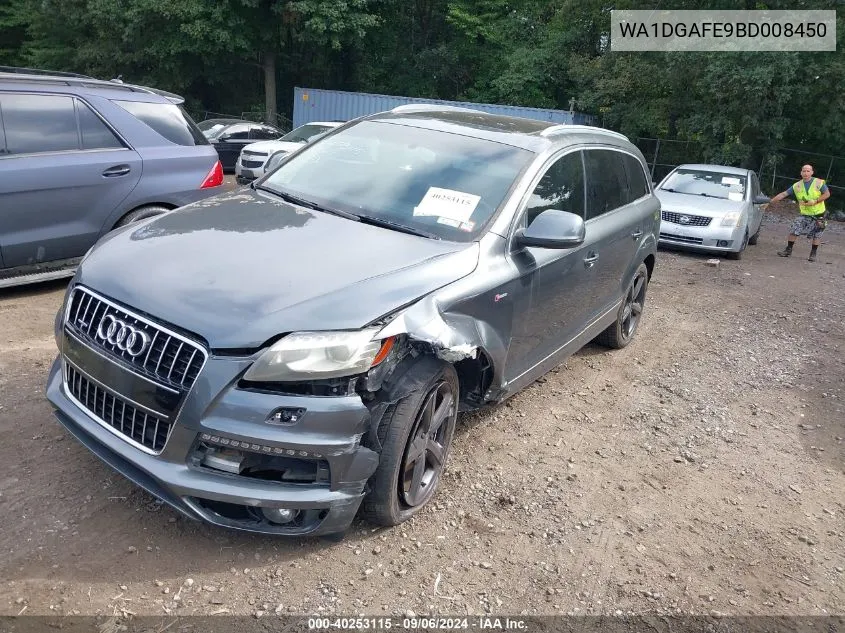 WA1DGAFE9BD008450 2011 Audi Q7 3.0T S Line Prestige