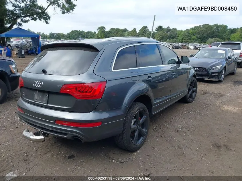 WA1DGAFE9BD008450 2011 Audi Q7 3.0T S Line Prestige