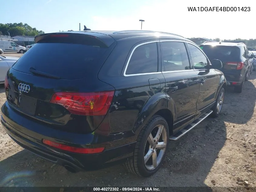 WA1DGAFE4BD001423 2011 Audi Q7 3.0T S Line Prestige