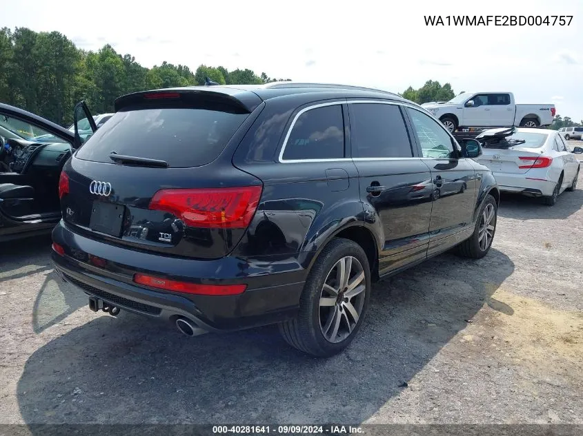 2011 Audi Q7 3.0 Tdi Premium VIN: WA1WMAFE2BD004757 Lot: 40281641