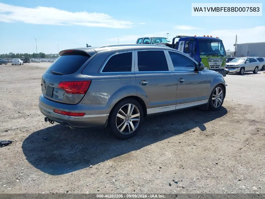 2011 Audi Q7 3.0 Tdi Premium VIN: WA1VMBFE8BD007583 Lot: 40282205