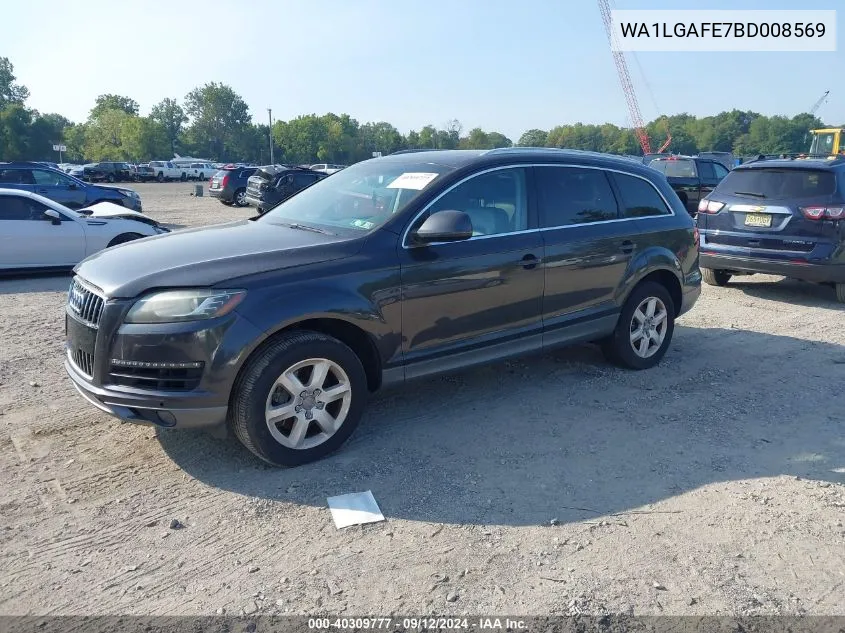 2011 Audi Q7 3.0T Premium VIN: WA1LGAFE7BD008569 Lot: 40309777