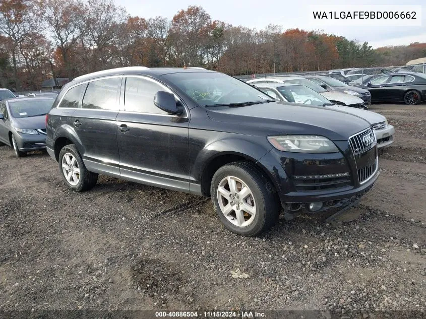 2011 Audi Q7 3.0T Premium VIN: WA1LGAFE9BD006662 Lot: 40886504