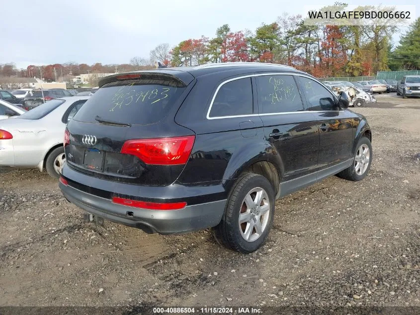 2011 Audi Q7 3.0T Premium VIN: WA1LGAFE9BD006662 Lot: 40886504