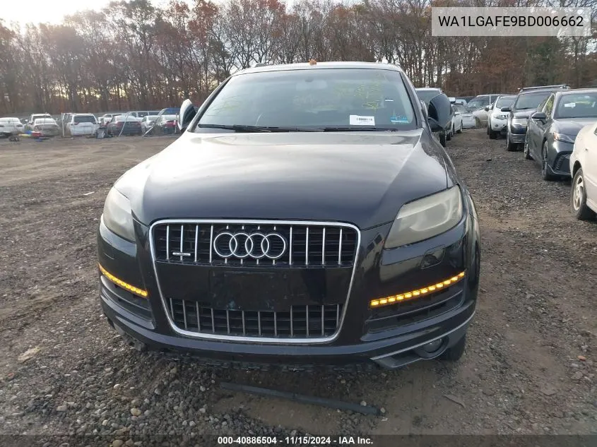 2011 Audi Q7 3.0T Premium VIN: WA1LGAFE9BD006662 Lot: 40886504