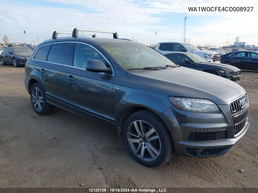 WA1WGCFE4CD008927 2012 Audi Q7