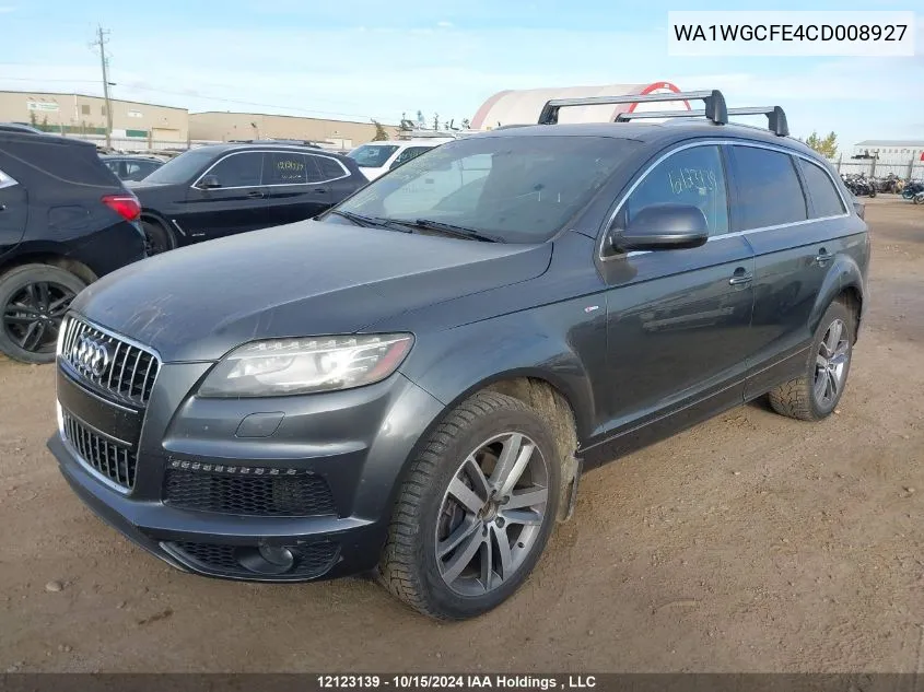 WA1WGCFE4CD008927 2012 Audi Q7