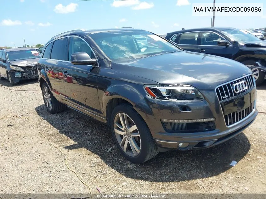 WA1VMAFEXCD009086 2012 Audi Q7 3.0 Tdi Premium