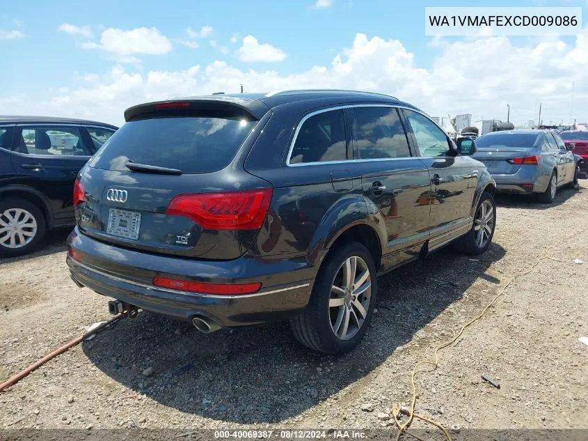 2012 Audi Q7 3.0 Tdi Premium VIN: WA1VMAFEXCD009086 Lot: 40069387